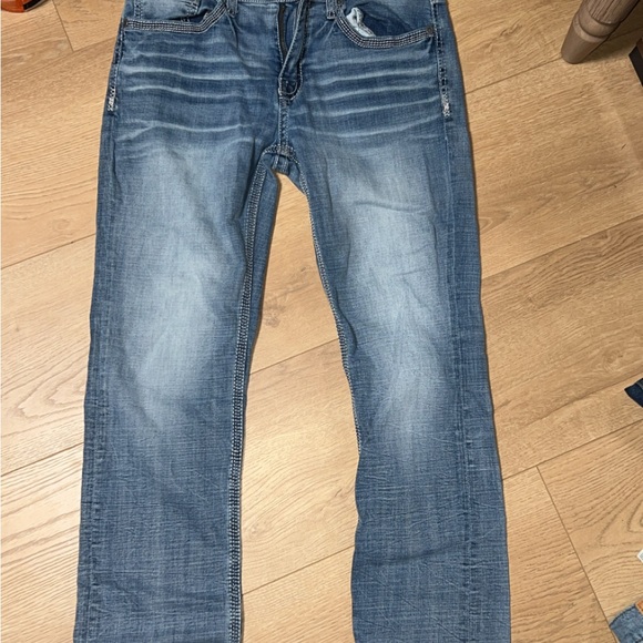 BKE Men's Classic Blue Slim Straight 32/34 Jeans - Picture 2 of 4